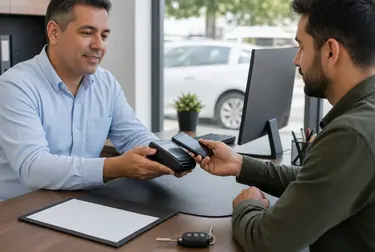 Profissionais cuidando do pagamento de débitos de veículos em Itapipoca.